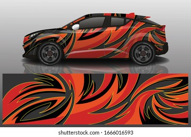 SUV Car Wrapping Decal Design