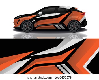 SUV Car Wrapping Decal Design