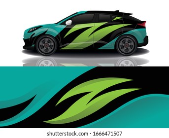 SUV Car Wrapping Decal Design