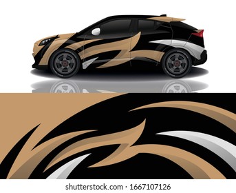 SUV Car Wrapping Decal Design