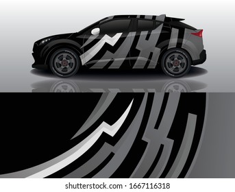 SUV Car Wrapping Decal Design