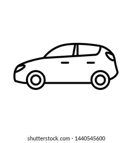 SUV, CUV, hatchback car Icon