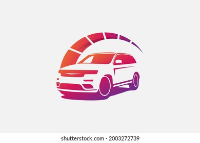 Suv detailing and service logo . Automotive Logo Template. suv illustration logo design template illustration for auto detailing, garage, parking service, service, professional suv car logo