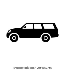 Suv Icon Offroad Vehicle Black Silhouette Stock Vector (Royalty Free ...