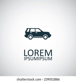 suv icon on white background 