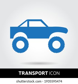 SUV icon in trendy style isolated on grey background. Transport symbol for your web site design, logo, app, UI. Eps10 vector illustration.