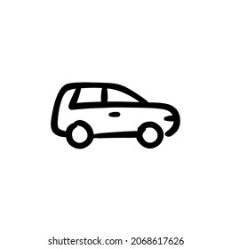 Icono SUV en vector. Logotipo - Doodle