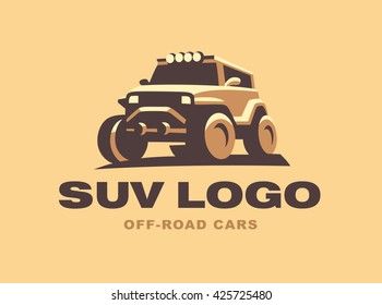 SUV logo car emblem, color version