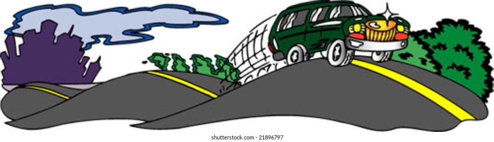 SUV on Road