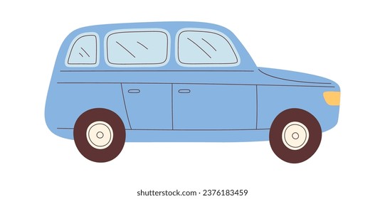 Ilustración del vector de vagón SUV