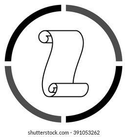 Suva paper  - black vector icon