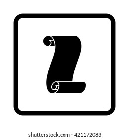Suva paper  - black vector icon