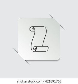 Suva paper  - black vector icon