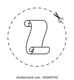 Suva paper  - black vector icon