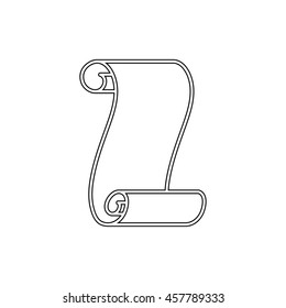 Suva paper  - black vector icon