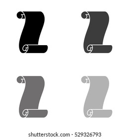 Suva paper  - black vector icon