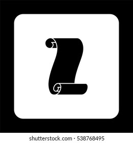 Suva paper  - black vector icon