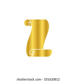 Suva paper -  gold vector icon