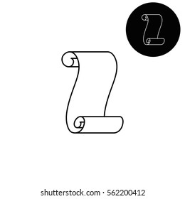 Suva paper  - white vector icon