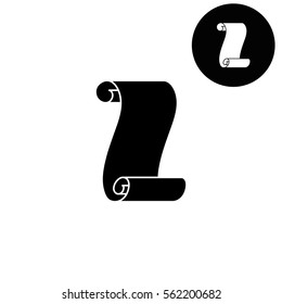 Suva paper  - white vector icon