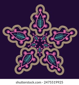 Suzani carpet pattern element - home interior element in uzbek culture. Suzane	