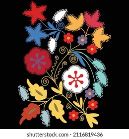 Patrón de alfombra de Suzani - un producto textil de estilo antiguo en Uzbekistán y algunas otras regiones de Asia Central y del Sur. Elemento interior creativo. 