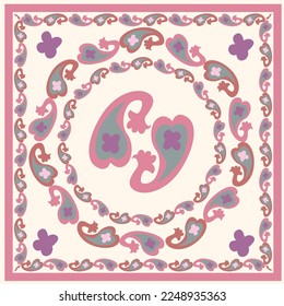 Suzani patterns for napkins, bedclothes or towers and for decorating other home interior elements. Suzani  - traditional textile product in Uzbekistan. 