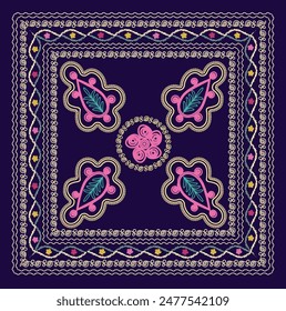 Suzani or suzane - Uzbek pattern carpet, spread in Central Asia, traditional textile product, using now in home decor and fashion industry, embroidery product	