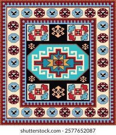 Suzani or suzane - Uzbek pattern carpet, spread in Central Asia, traditional textile product, using now in home decor and fashion industry, embroidery product	