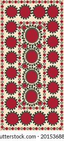 Suzani - traditional carpet in Central Asia, Uzbekistan. Using in home decor and fashion industry. 