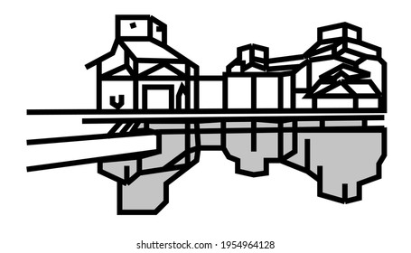 
Suzhou Museum
Vector of Suzhou museum, which is the last design museum of Pei IM （who designed Pyramide du Louvre）. This vector is the reflection of museum, which is an amazing, beautiful design.