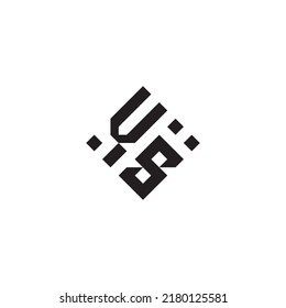 SV abstract geometric concept logo in high quality professional design that will be best for street style