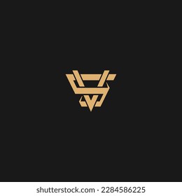 SV Alphabet letters Initials Monogram logo, SV Linked Icon,
