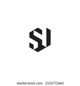 SV initial logo letters in high quality professional design that will print well across any print media