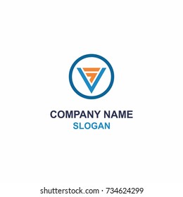SV letter initial logo.