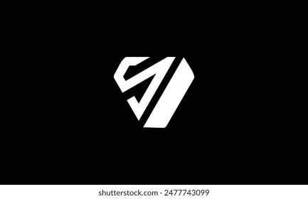 SV letter logo design vector template