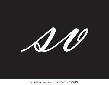 SV letter logo and initial logo design
