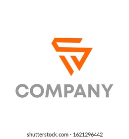 SV logo design vector template sign