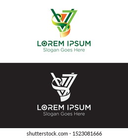 sv triangle logo template - vector