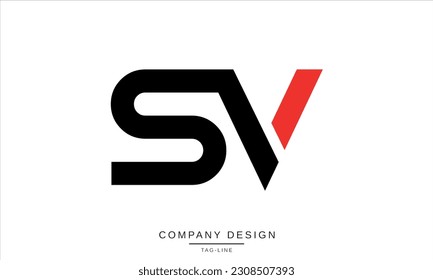 SV, VS, Abstract Letters Logo Monogram