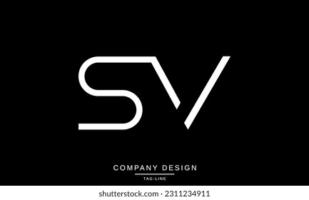 SV, VS, Abstract Letters Logo Monogram