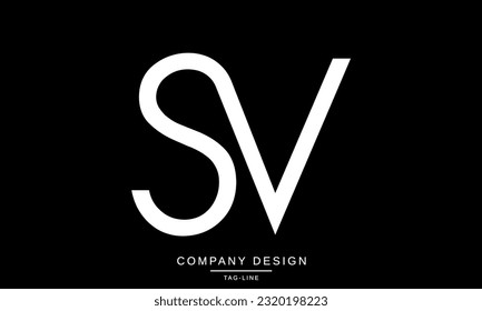SV, VS, Abstract Letters Logo Monogram