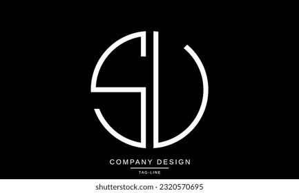 SV, VS, Abstract Letters Logo Monogram