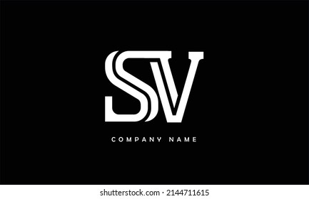 SV, VS Alphabets Letters Logo Monogram