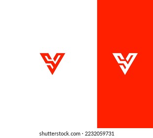 SV, VS Letter Logo Vector Template Abstract Monogram Symbol . Usable for Business sport, technology, fashion, digital And future creative logo