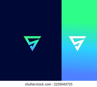 SV, VS Letter Logo Vector Template Abstract Monogram Symbol . Usable for Business sport, technology, fashion, digital And future creative logo
