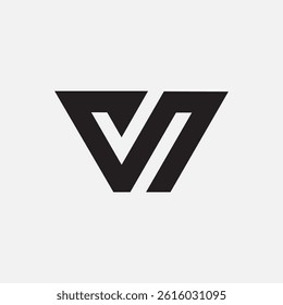 SV VS Monogram Logo Stylish Minimal Lettermark Design for Modern Brand Identity