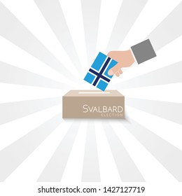 Svalbard Elections Vote Box Vector