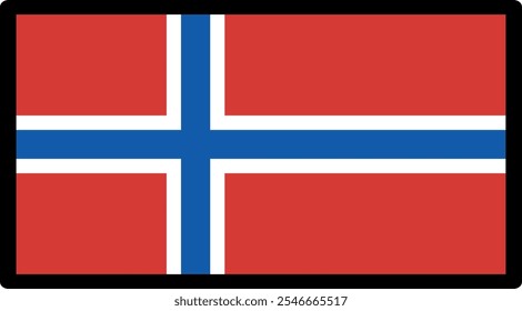 Svalbard And Jan Mayen Flag Illustration Premium Quality High Resolution 300DPI