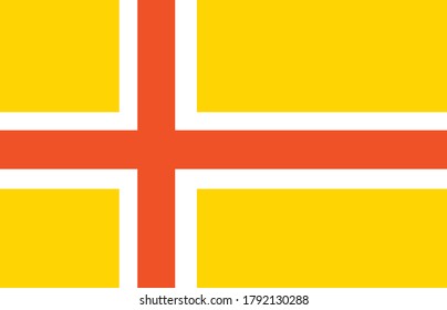 Icono vectorial de la bandera Svalbard (Spitsbergen, Spitzbergen)